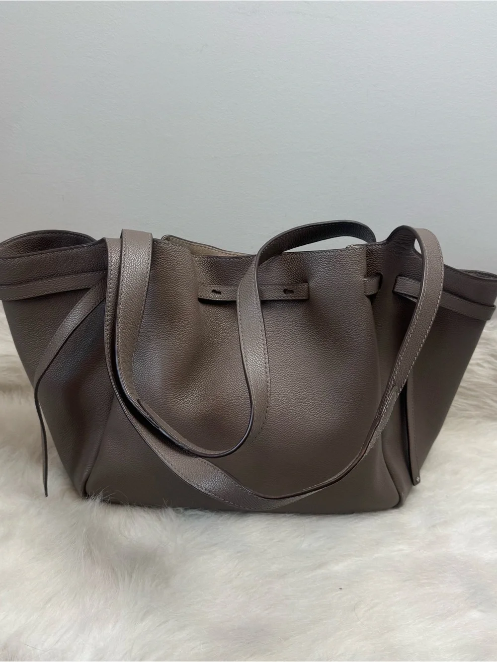 Tory Burch Large Romy Tote in Wild Mushroom